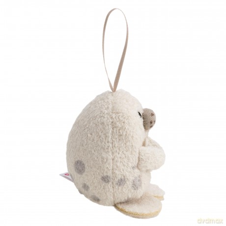 NICI Zestaw pluszak foka Yuki 8 cm z płatkiem śniegu i strojem Yeti, w pudełku prezentowym 8,5 × 6,5 × 10 cm