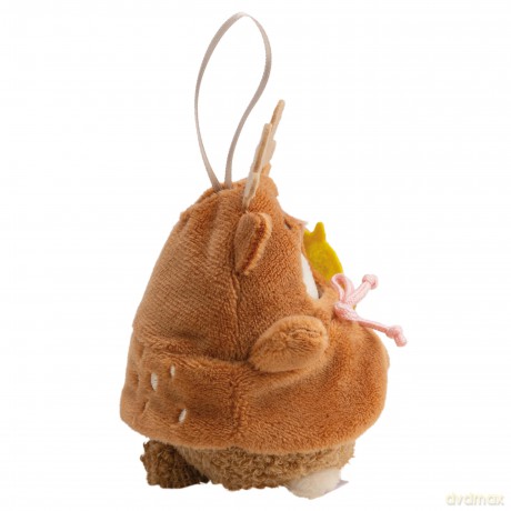 NICI Zestaw pluszak owca Wools brązowa 8 cm z dzwoneczkiem i strojem renifera, w pudełku prezentowym 8,5 × 6,5 × 10 cm