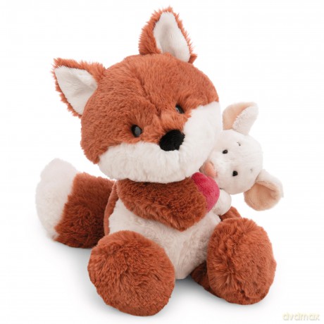 NICI Pluszak Love lis Miro 28 cm z sercem i myszą Mira 15 cm