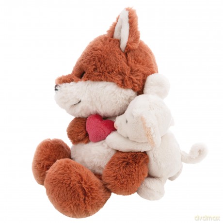 NICI Pluszak Love lis Miro 28 cm z sercem i myszą Mira 15 cm