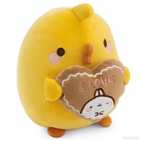 NICI Pluszak Piu Piu z piernikowym sercem 24 cm w pudełku prezentowym