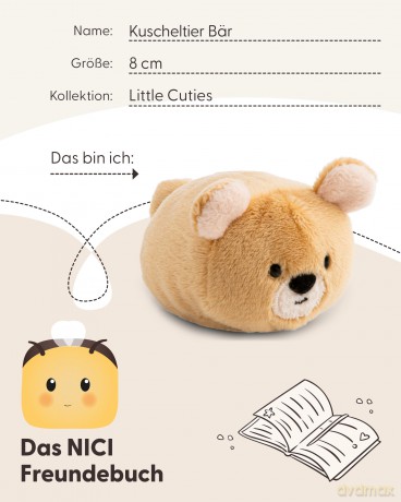 NICI Pluszak miś 8 cm