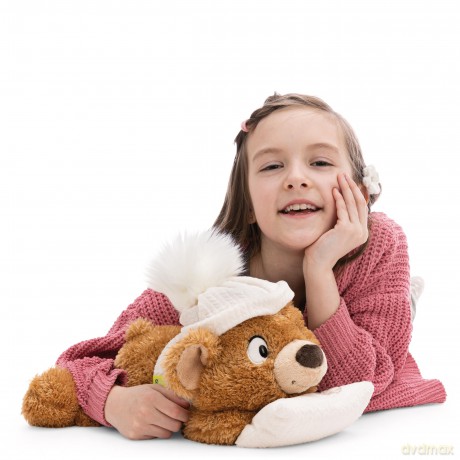 NICI Pluszak miś Capiccino z poduszką 35 cm leżący