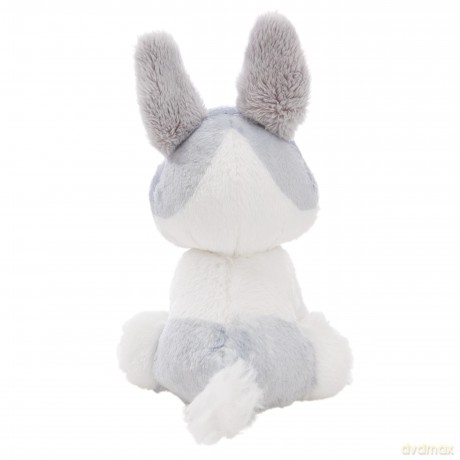 NICI Pluszak zajączek szary 12 cm siedzący w różowym koszyku