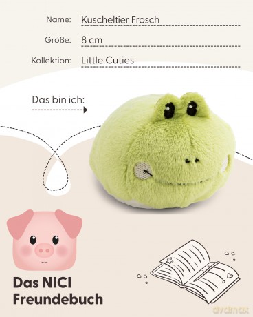 NICI Pluszak żaba 8 cm
