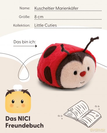 NICI Pluszak biedronka 8 cm