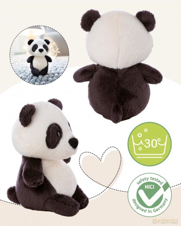 NICI Pluszak panda 11 cm w pudełku prezentowym 8 × 8,5 × 13 cm