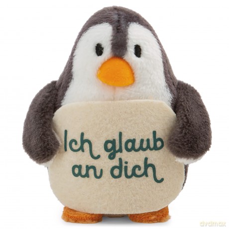 NICI Pluszak pingwin z napisem Ich glaub an dich 7 cm