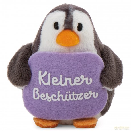 NICI Pluszak pingwin z napisem Kleiner Beschützer 7 cm