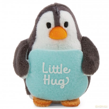 NICI Pluszak pingwin z napisem Little Hug 7 cm
