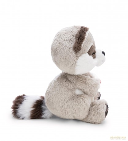 NICI Pluszak szop z grzybkiem 12 cm śpiący w jasnozielonym koszyku