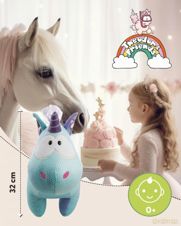 NICI Pluszak jednorożec Marinus 32 cm stojący