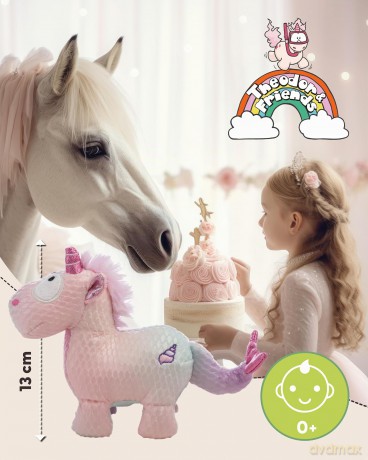 NICI Pluszak jednorożec Nerina 13 cm stojący