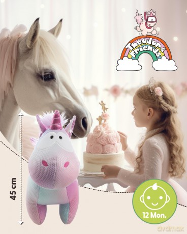 NICI Pluszak jednorożec Nerina 45 cm stojący