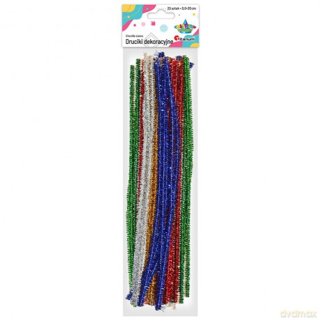 Druciki kreatywne 30 cm Metalizowane