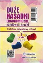 Duże nasadki ergonomiczne na ołówki i kredki 1 szt [KSIĄŻKA]