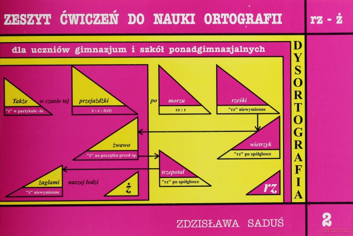 Dysortografia Gimnazjum i LO klasa 1-3 zeszyt ćwiczeń do nauki ortografii zeszyt 2 RZ-Ż [KSIĄŻKA]