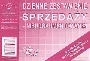 Dzienne zestawienie sprzedaży nieudokumentowanej