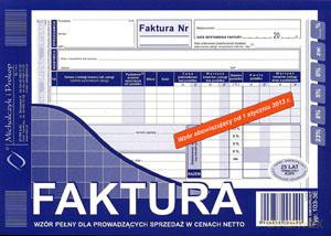 Faktura VAT A5 103-3E Pełna