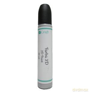 Farba 3D 30 ml srebrna