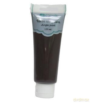Farba akrylowa 120 ml ciemnobrązowa