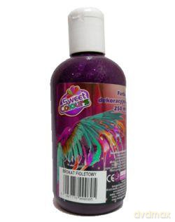 Farba dekoracyjna brokatowa 250 ml fioletowa