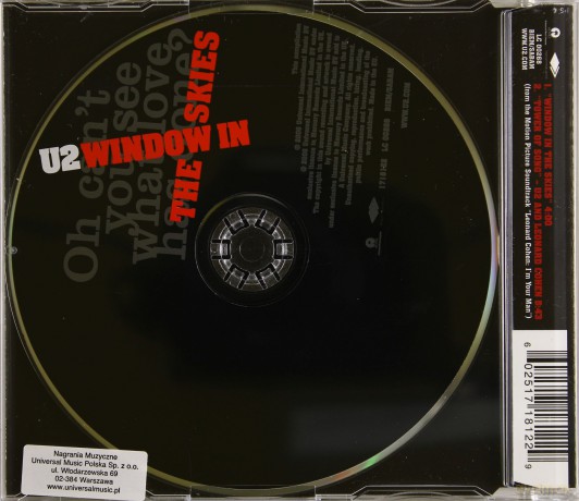 U2: Window In The Skies (Single) [CD]