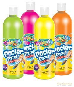 Farba plakatowa 500ml Neon zielona