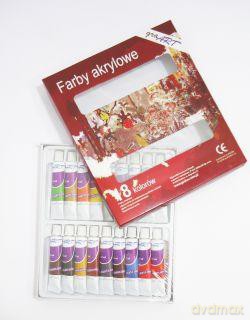 Farby akrylowe 18x12ml