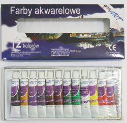 Farby akwarelowe 12x12ml