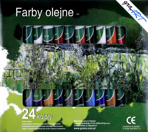 Farby olejne 24x12ml