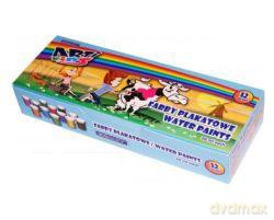 Farby plakatowe 12 kolorów 20 ml Arti Kids