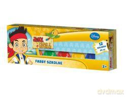 Farby plakatowe 12 kolorów 20 ml Disney Jake