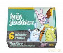 Farby plakatowe 6 kolorów 20 ml