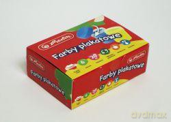 Farby plakatowe 6 kolorów 20 ml /0376/
