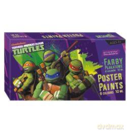 Farby plakatowe 6/10ml Ninja Turtles