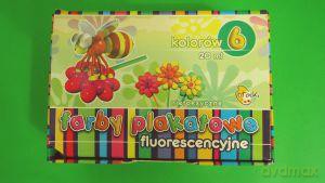 Farby plakatowe 6/20ml fluorescencyjne
