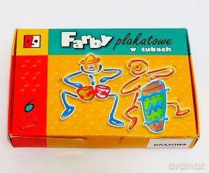 Farby plakatowe w tubach 6 kolorów