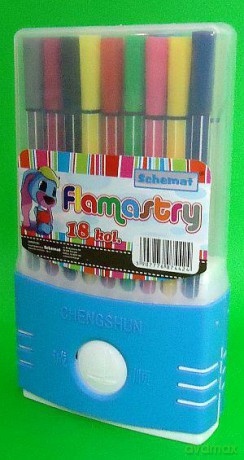 Flamastry 18 kolorów piórnik