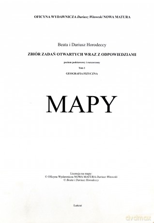 Geografia Zbiór zadań wraz z odpowiedziami część 1 + mapy [KSIĄŻKA]