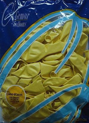 Go-Balon GM90 Metalic żółty 100 sztuk - GODAN