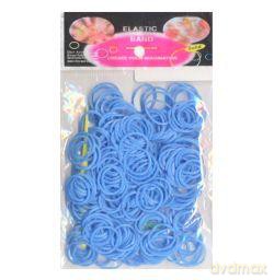 Gumki Loom Bands niebieskie neonowe