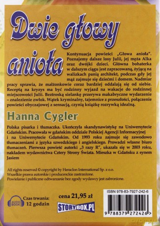 Dwie Głowy Anioła - Hanna Cygler [AUDIOBOOK] [CD-MP3]