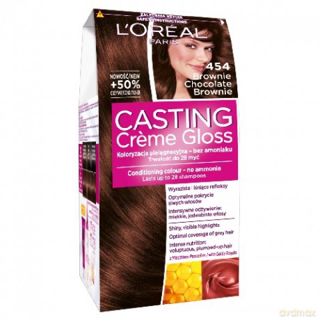 LOreal Casting Creme Gloss Szampon do włosów bez Amoniaku nr 454 Brownie
