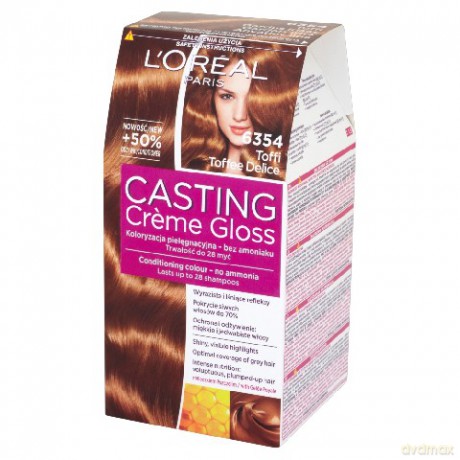 LOreal Casting Creme Gloss Szampon do włosów bez Amoniaku nr 6354 Toffee Delice