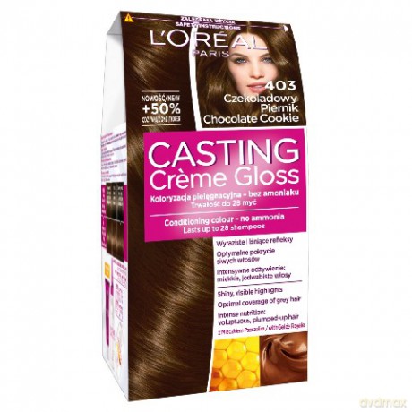 LOreal Casting Creme Gloss Szampon koloryzujący 403 Czekoladowy Piernik