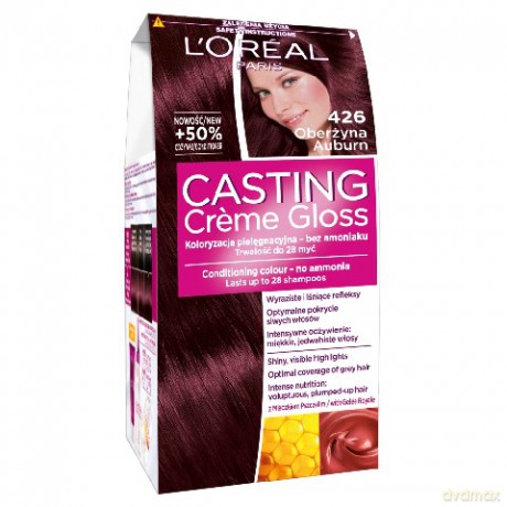 LOreal Casting Creme Gloss Szampon koloryzujący Gama Czerwienie i Fiolety 426 Oberżyna