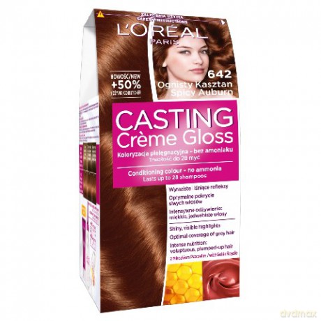 LOreal Casting Creme Gloss Szampon koloryzujący nr 642 Spicy Auburn