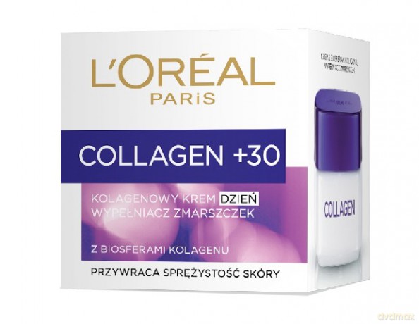 LOreal Collagen Krem na Dzień wypełniacz zmarszczek 30+