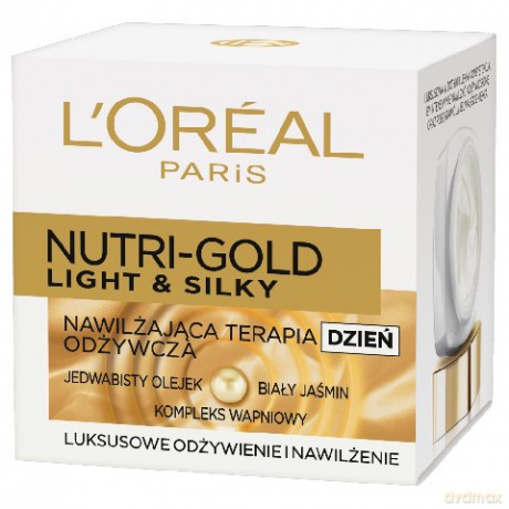 LOreal Dermo Nutri Gold Light Silky Nawilżająca terapia odżywcza na Dzień 50ml